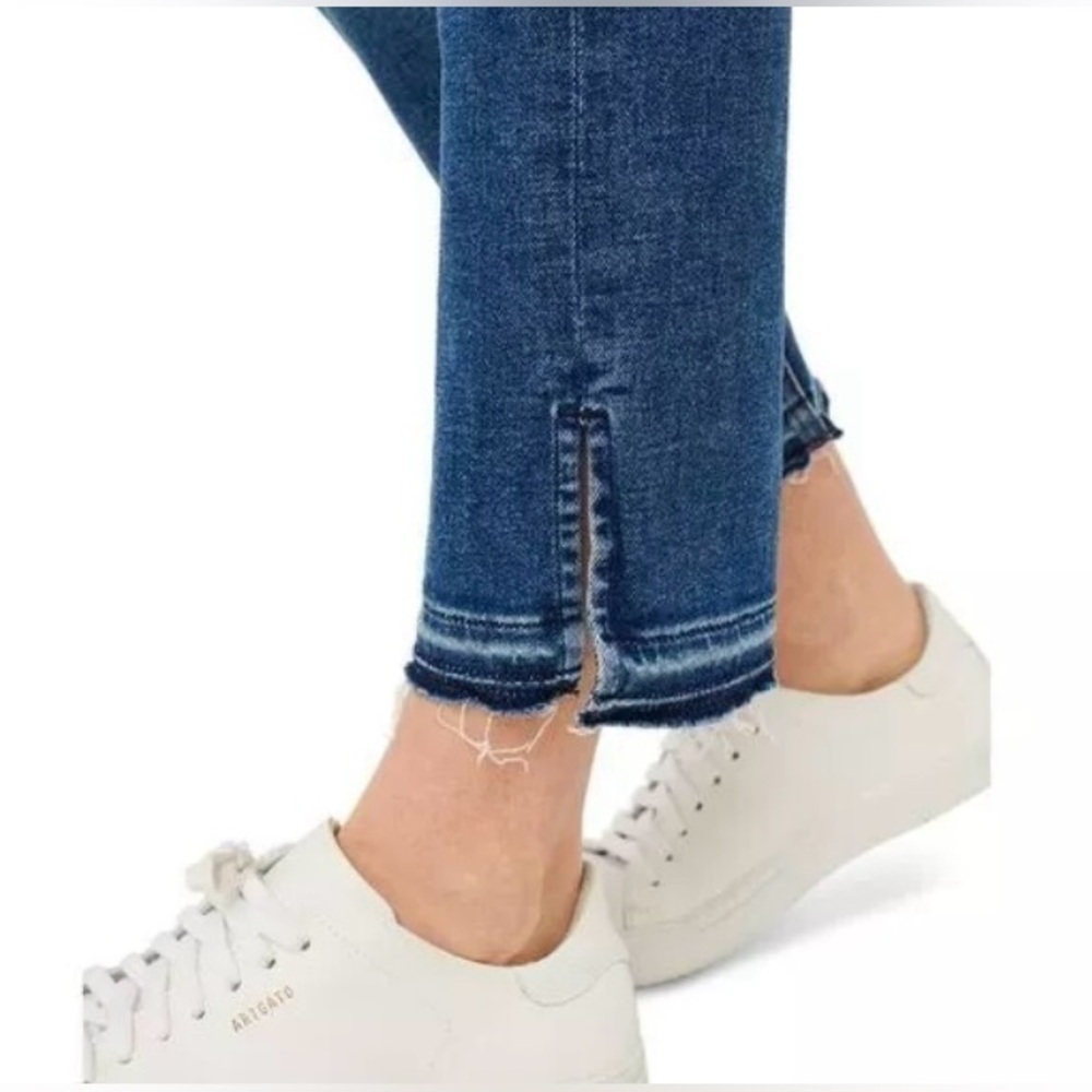 7 For All Mankind JEN7 Ankle Straight Slit Fray Hem - Picture 4 of 10